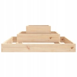 Vidaxl puķu pods 80x80x27 cm priedes masīvkoka