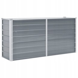 Raised flowerpot made of galvanized steel 160x40x