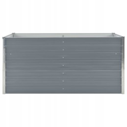 Raised flowerpot made of galvanized steel 160x40x