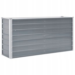 Raised flowerpot made of galvanized steel 160x40x