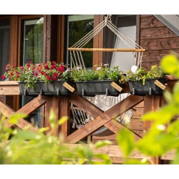 Balcony flowerpot with stand
