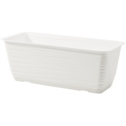Sahara 40 balcony box with base - white