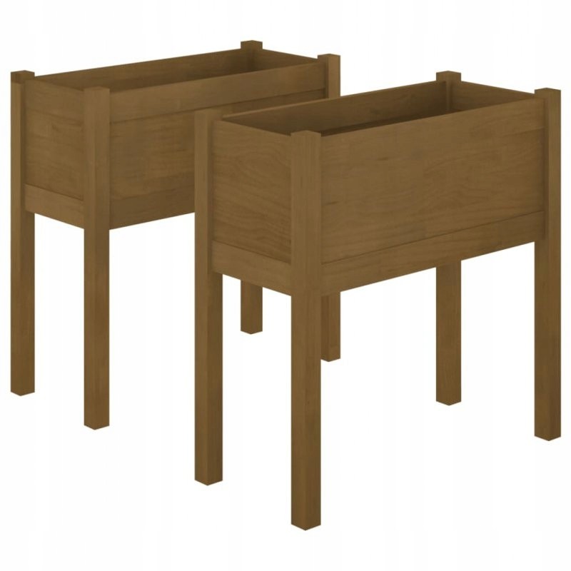 Aia lillepotid, 2 tk, meepruun, 70x31x70 cm, mänd