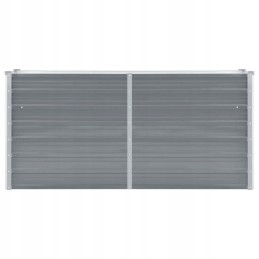 Vidaxl Raised Bed Galvanized Steel 160x40x77 cm Grey