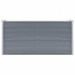 Vidaxl Raised Bed Galvanized Steel 160x40x77 cm Grey