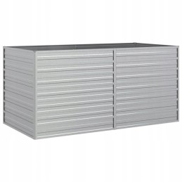 Raised bed planter, 160x80x77cm, galvanized steel