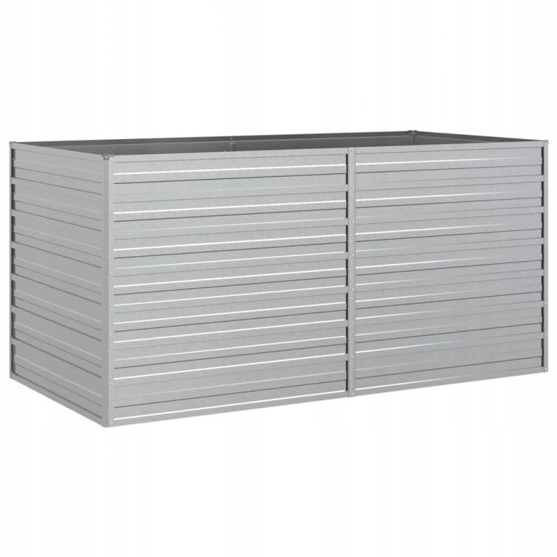 Raised bed planter, 160x80x77cm, galvanized steel