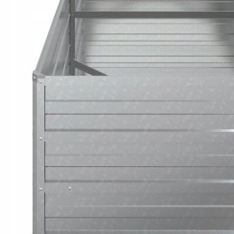 Raised bed planter, 160x80x77cm, galvanized steel