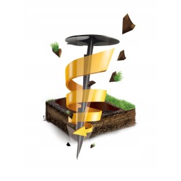 agrimpex twist agrotekstilės kaiščiai, juodi, 50 vnt.