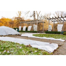 Balta žieminė agrotekstilė 50g 1,6x10m kvėpuojanti lengvas universalus užvalkalas