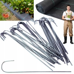 Smeigtukai, kaiščiai agrotekstilei, agrotekstilei, 100 vnt