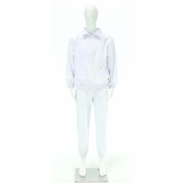 Apsauginiai balti bitininkystės marškiniai be kepurės