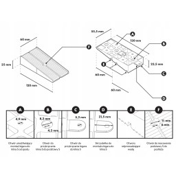 Adjustable decking supports wedge under the joist board wedge base 15-35mm