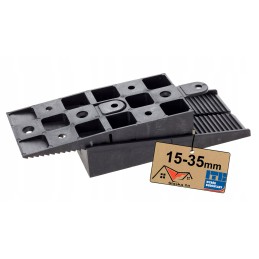 Regulējami terases balsti, ķīlis zem dēļu sijas, ķīļa pamatne 15-35mm