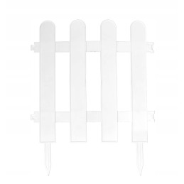 GARDEN FENCE PALISADE GARDEN EDGE WHITE