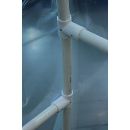 Sirge tunneli tee 32/32/90 PVC torudele läbimõõduga 32 mm