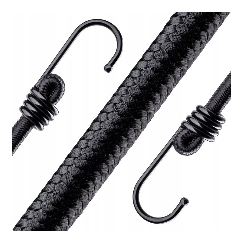 Elastīga gumija ar metāla āķi BUNGEE CORD ĀĶIS 120cm