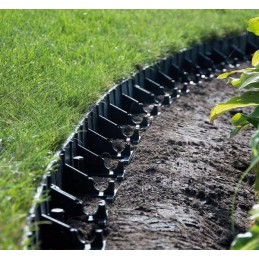 VEJOS KRAŠTAS 4,5 cm SODO apvadas PALISADA eco BORDER plastikinis 1 m