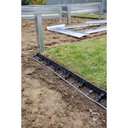 ZĀĻA MALA 4,5 cm DĀRZA apmale PALISADA eco BORDER plastmasa 1 m