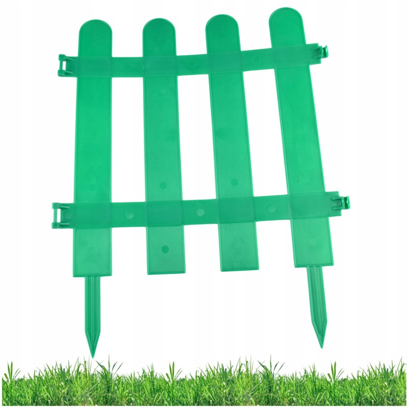 PALISADE EDGE LAWN EDGE GARDEN FENCE BORDER 30cm Green