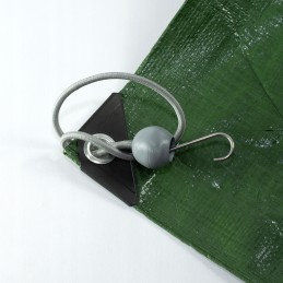 FLEXIBLE, MULTIFUNCTIONAL RUBBERS FOR FASTENING TARPAULIN WITH HOOK 30 CM - 1 PIECE