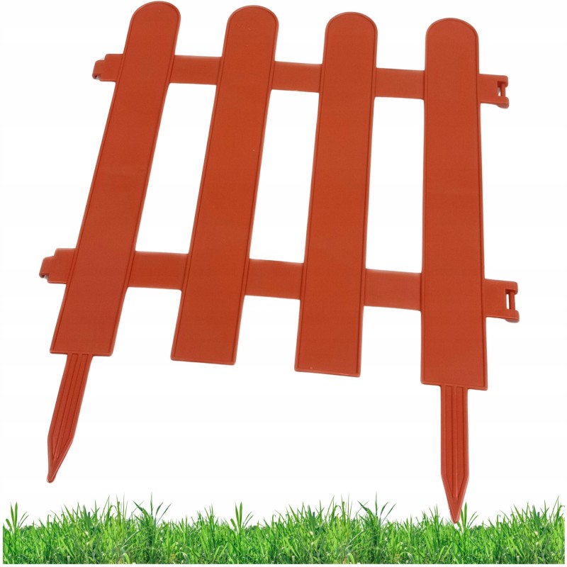 PALISADE EDGE LAWN EDGE GARDEN FENCE BORDER 30cm BRICK