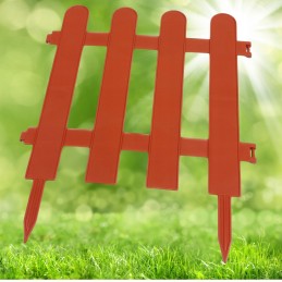 PALISADE EDGE LAWN EDGE GARDEN FENCE BORDER 30cm BRICK