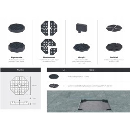 STAND atrama, aukštis 16 mm, DECK plytelėms