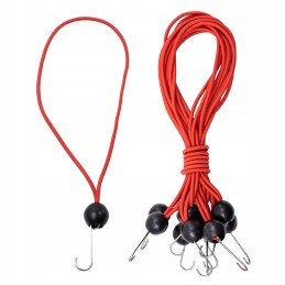 KUMMIST ELASTNE KAABEL KONKSIGA TARPIDE KINNITAMISEKS, VOOLIKAABLID, 30 cm