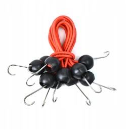 KUMMIST ELASTNE KAABEL KONKSIGA TARPIDE KINNITAMISEKS, VOOLIKAABLID, 30 cm