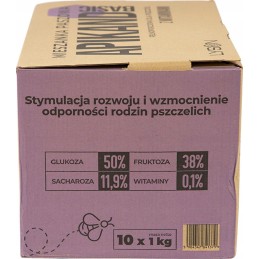 Apikand bazinis pyragas su vitaminais 1kg dėžutė 10x1kg tortas bitėms