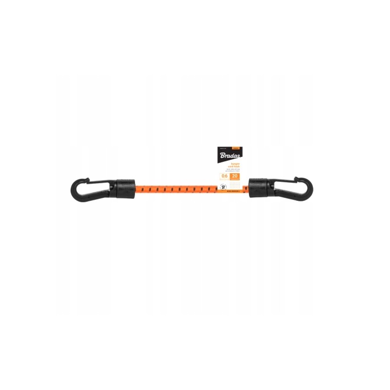 BUNGEE CORD LOCK HOOK elastic rubber 0.6x20cm, hook-PVC,
