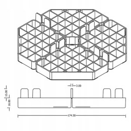 16mm decking bracket