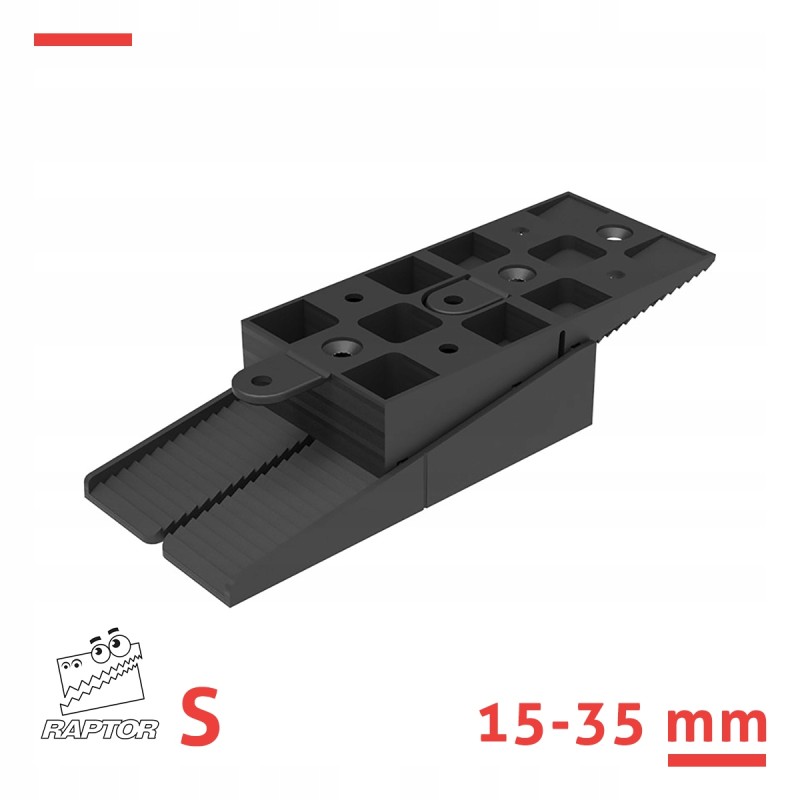 Regulējams ķīļveida kronšteins RAPTOR S 15-35 mm - sijām