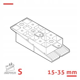 Regulējams ķīļveida kronšteins RAPTOR S 15-35 mm - sijām