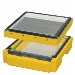 Aukštas dugnas su segmentuota žiedadulkių gaudykle Wielkopolska 10-frame/Ostrowska