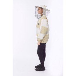 Bitininkystės megztinis su užtrauktuku ir itin ventiliacija