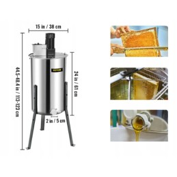 Elektrinis nerūdijančio plieno medaus trauktuvas