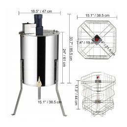 ✅ELEKTRINIS MEDUS IŠtraukiklis 4/8 RĖMO 140W 48x23/48x16cm