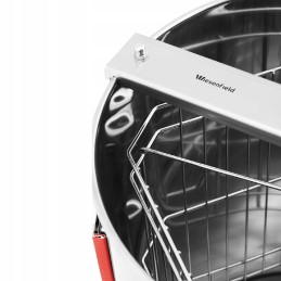 Rankinis medaus rinktuvas su 4 rėmais, pagamintas iš nerūdijančio plieno