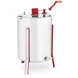 Honey extractor - manual - diagonal - 4-frame - transparent cover
