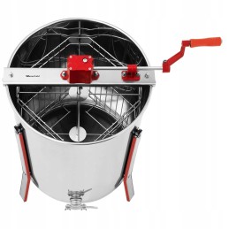 Honey extractor - manual - diagonal - 4-frame - transparent cover