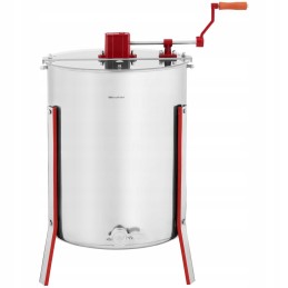 Honey extractor - manual - diagonal - 4-frame - transparent cover