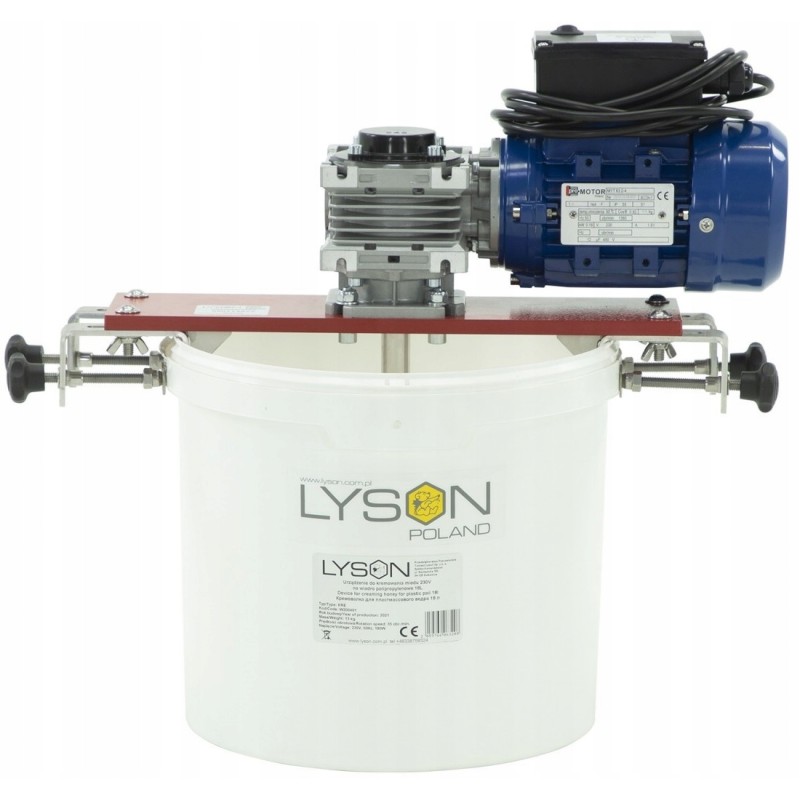 Siūlome 230V medaus kremavimo įrenginį 17,7l polipropileniniam kibirui