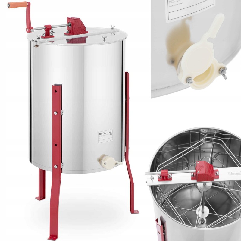 Honey extractor honey centrifuge manual stainless steel 4 frames