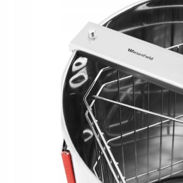 Rankinis medaus traukiklis, 3 rėmai, nerūdijantis plienas