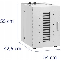 Bičių žiedadulkių džiovintuvas - 1431 W - 16 lentynų - 30-70°C - 100 l