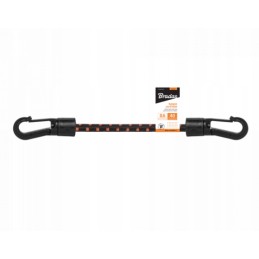 Elastinė guma 0,6x40cm, PVC kabliukas, juodas