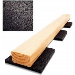 My Plast trinkelės terasos lentoms ir terasos plytelėms kaip neslystantis kilimėlis iš gumos granulių. 90 x 90 x 8 mm