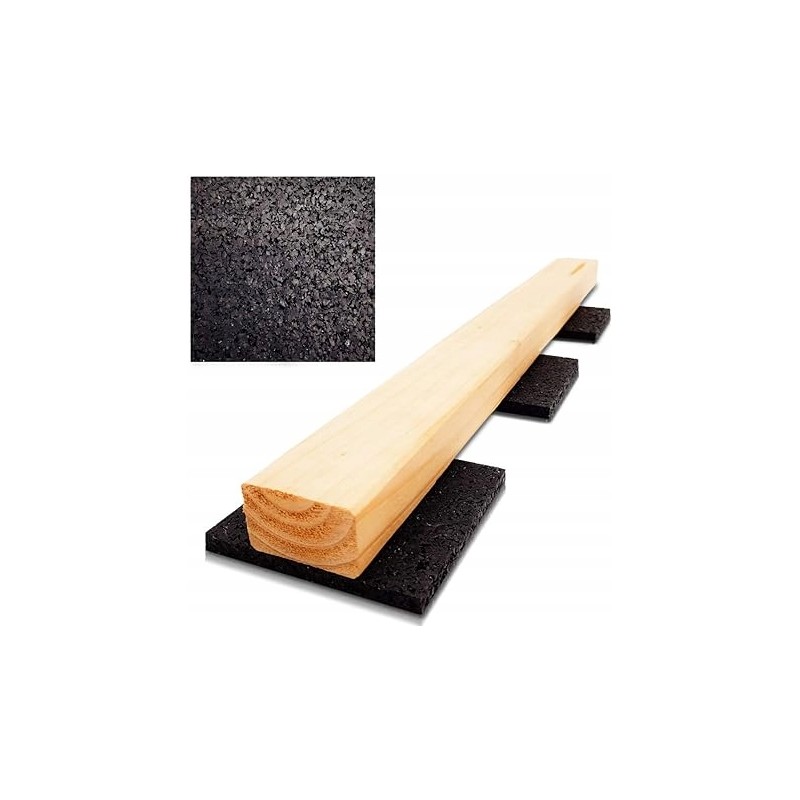 My Plast trinkelės terasos lentoms ir terasos plytelėms kaip neslystantis kilimėlis iš gumos granulių. 90 x 90 x 8 mm